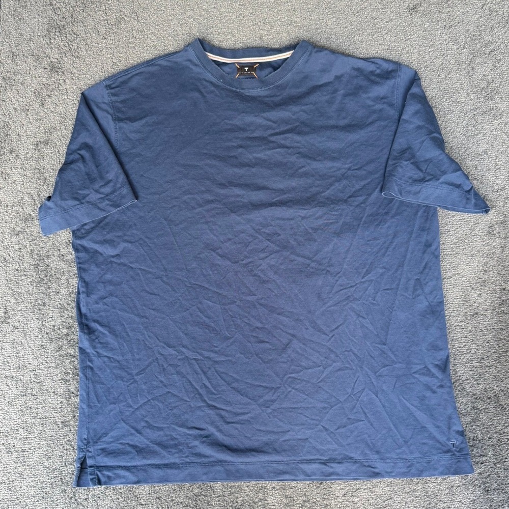 Left Coast Tee Mens XL Navy Blue 100% Pima Cotton Short Sleeve Crewneck T-Shirt